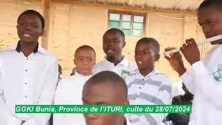 GGKI Bunia, culte du 28 juillet 2024