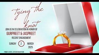 #live Ring Ceremony of Gurpreet Singh & Jaspreet Kaur || Soni Studio Rania 9813036615