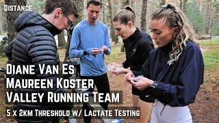 Diane Van Es, Maureen Koster & Vally Running Team - Threshold Intervals & Lactate Testing