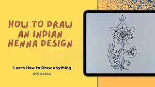 How to Draw an Indian Henna Design