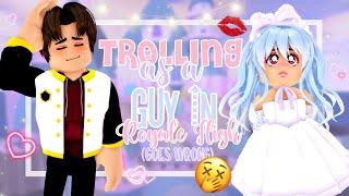 i TROLLED as a BOY in ROYALE HIGH... but THINGS went *WRONG* 