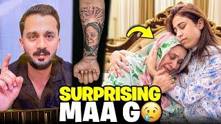 Surprising MAA G with her TattooGhazal Become Rajab for whole Day