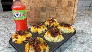 Mouthwatering Loaded Potato Cups - Simple Recipe