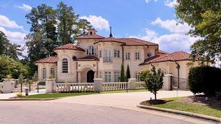 Driving Wealthy Neighborhoods with Mansions in North Carolina | Driving Sounds for Sleep and Study