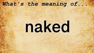 Naked Meaning : Definition of Naked