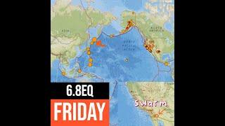 6.8 Earthquake Kamchatka Trench. Eq Swarm Southern California. Friday unrest 12/27/2024