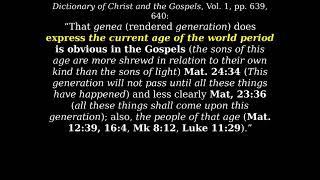 Which generation? Matthew 24:34