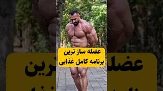 برنامه غذایی بدنسازی مخصوص افزایش حجم و عضله سازی#حرکات_بدنسازی #تمرینات #عضله_سازی