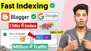 Fast Indexing For Blogger (Index Page In 1 Min) | Blogger Post Not Indexed | Google Search Console