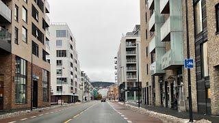 Driving Through Lillestrøm, Norway-A Morning In Late Autumn 