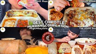 ASMR | BEST CHIPOTLE MUKBANG COMPILATION | BEST MEXICAN FOOD EATING SHOW | NO TALKING |