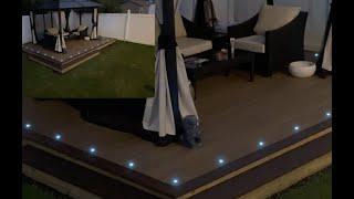 How to install DIY LED deck lighting to a floating deck. How install deck light installation