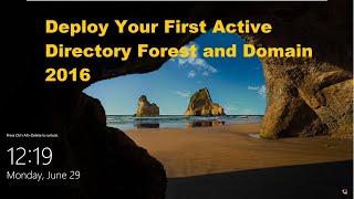 How to promote a domain controller for a new forest windows 2016