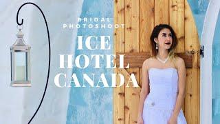 ICE HOTEL BRIDAL PHOTOSHOOT IN CANADA by Professional Photographer Joanna