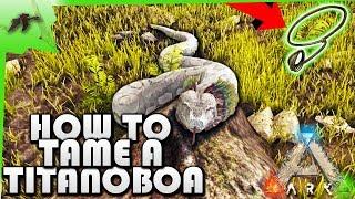 How To Tame A Titanoboa(EASY!) With A LASSO- Ark Survival Evolved Xbox One- Kamz25