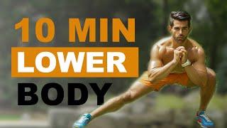 10 Minute Beginner Leg Workout | No Equipment At Home