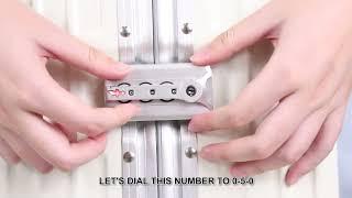 How to set my own TSA lock password for AnyZip 302 aluminum frame suitcase? (old version)️️