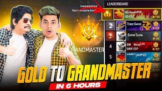 1st Player To Reach GrandMasterCS Top 1 in 6 Hours!!