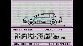 Pigeon Builds A Car : CarBuilder Running On Emulated Apple IIe