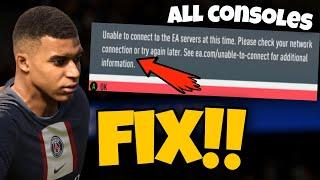 How To Fix FIFA 23 Unable To Connect To The EA Servers PS5 & PS4 & Xbox | FIFA 23 EA Servers Error