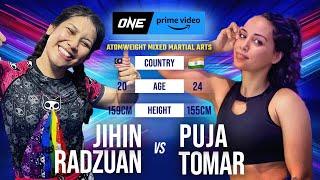 INSANE Women’s MMA War  Jihin Radzuan vs. Puja Tomar