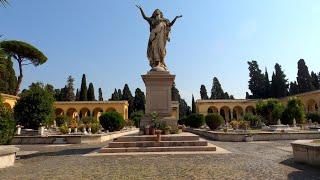 Monumental Cemetery of Verano - Rome, Italy | 4K 50 fps | Slow TV