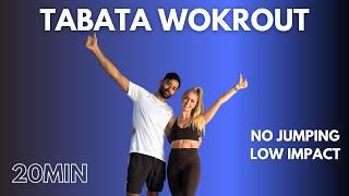 Low impact tabata workout (no jumping) 20 min