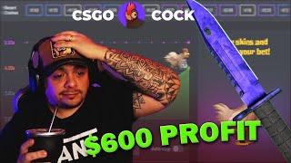 SHARED WON $400 SKIN ON CSGO CRASH!!! | CSGOCOCK PROMO CODE