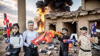 LTT Game Nerf War : SEAL X Couple Fights Against a Gang of Mercenaries Using Nerf Guns