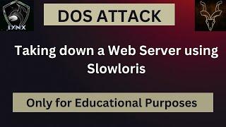 Denial of Service Attack using slowloris
