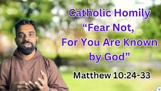 Catholic Homily [Matthew 10:24-33] Fear Not, For You Are Known by God | Fr. Stabin John