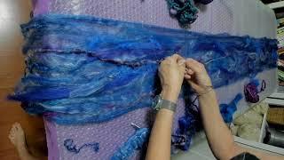 Wet Felting Tutorial - How to Wet Felt a Cobweb Scarf