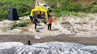 Den verlorenen Strand entdecken: Camping mit einem aufblasbaren Zelt