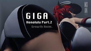 【Giantess Animation】Lab Accident: Honolulu's Growth Part 2