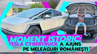 Walkaround Tesla Cybertruck: pick-up-ul excentric al lui Elon Musk a fost expus la București