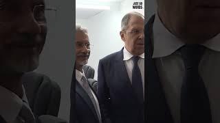 Jaishankar and Lavrov Meet at G20 | Strengthening India-Russia Ties Amid Ukraine Crisis | #shorts