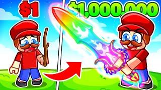 $1 vs $1,000,000 Sword In Roblox!