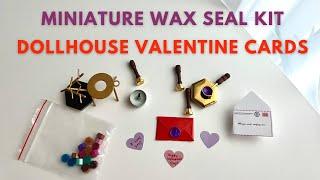 DIY Miniature Cards with Wax Seal Kit - Dollhouse