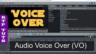 Magix Movie Edit Pro Tutorial - How To Record an Audio Voice Over to the Timeline