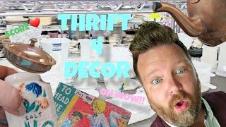 Join me on another THRIFT 4 DECOR plus adventure! #homedecor #vintagestyle #shopping #thrifting