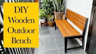 DIY Outdoor Bench // How to build wooden outdoor bench