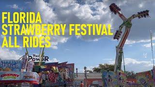 FL Strawberry Festival - ALL Rides, Coasters, Flats, Off-Rides