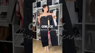 Let’s style this barrel jeans #genleck #ootd #denim #outfitideas #fashion #grwm #outfitinspo #fyp