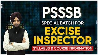 DD Academy Bhikhi | Special Batch for PSSSB Excise Inspector | Syllabus & Course Details