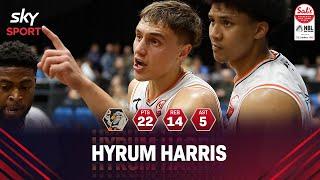 Hyrum Harris 22-14-5-3-2 vs. Nelson Giants