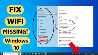 How to Fix WiFi Option Not Showing in Windows 10 | How to Fix Wifi Option Missing in Windows 10