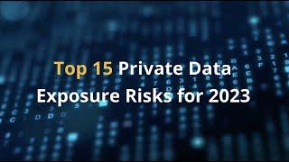 Top 15 Private Data Exposure Risks for 2023