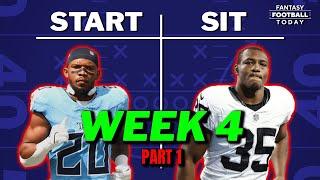 Week 4 Starts & Sits Part 1: WINNING Lineup Tips & Players to AVOID | 2024 Fantasy Football Advice