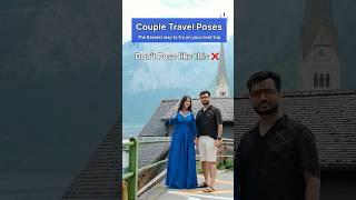 Couple Travel photo  | How to pose | Hallstatt, Austria | Minisha Sharma #shorts #couple #pose