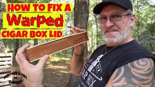 Cigar Box Guitar - How to FIX a Warped Cigar Box Lid.